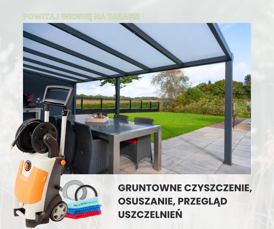 Pergola poliwęglan czyszczenie