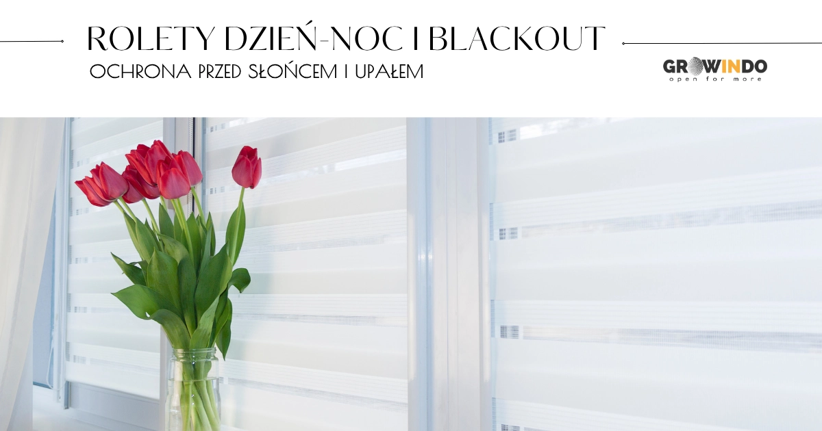 Wnętrze salonu z roletami dzień-noc w kolorze jasnoszarym – Koszalin